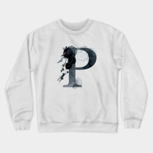 Floral Monogram P Dark Herbs And Flora Crewneck Sweatshirt